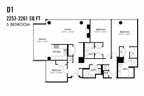 Three Bedroom D1 Apex The One